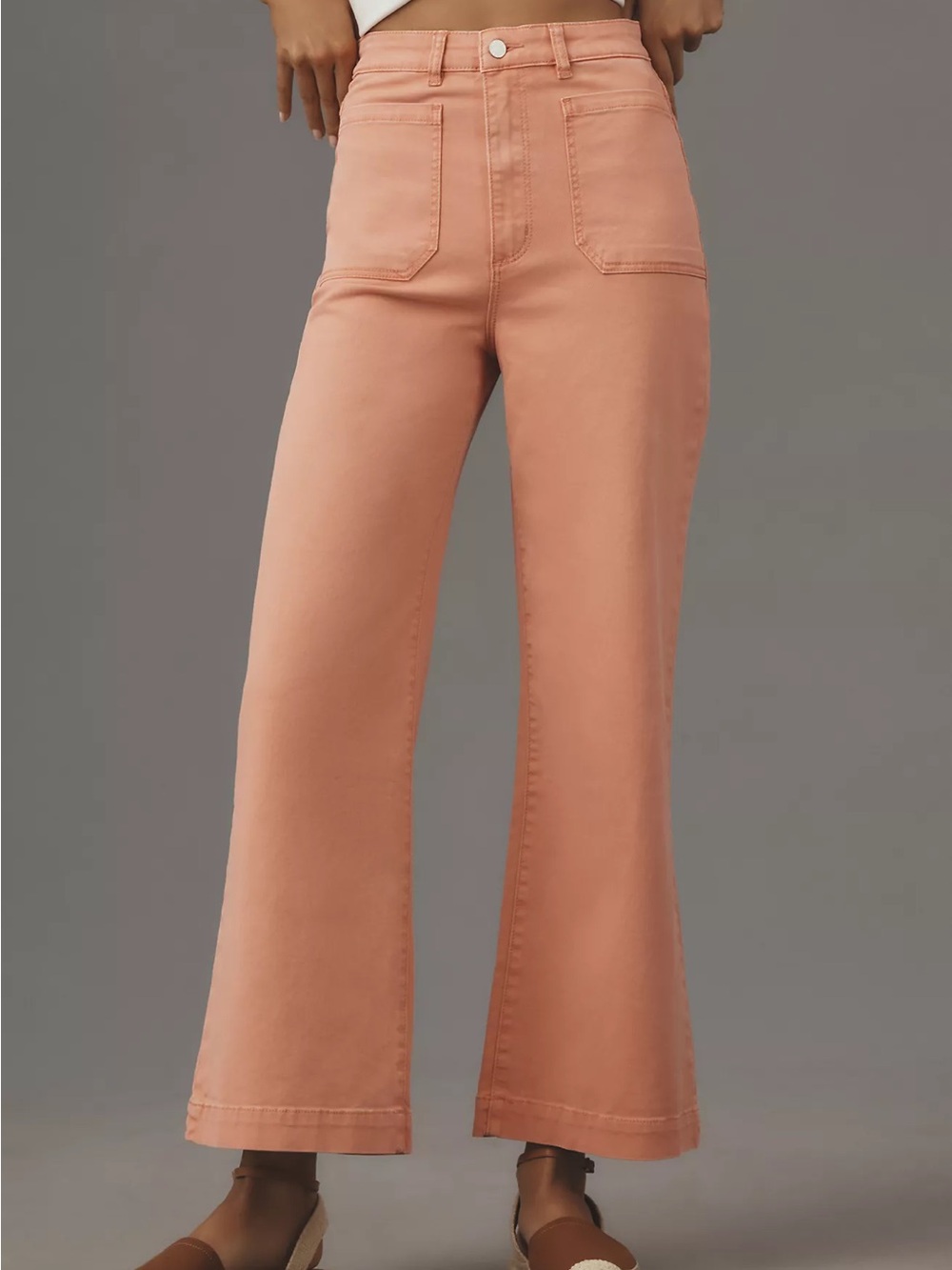 Rolla's Sailor High-Rise Crop Wide-Leg Jeans size 27
